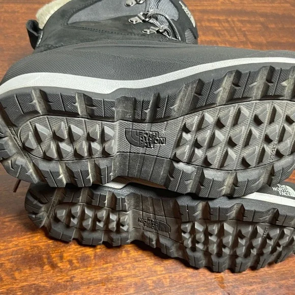The North Face Waterproof Snow Boots Women's US 7 Black Faux Fur Lined Winter - Picture 8 of 16